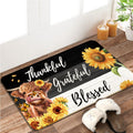 Highland Cow Floral Welcome Doormat