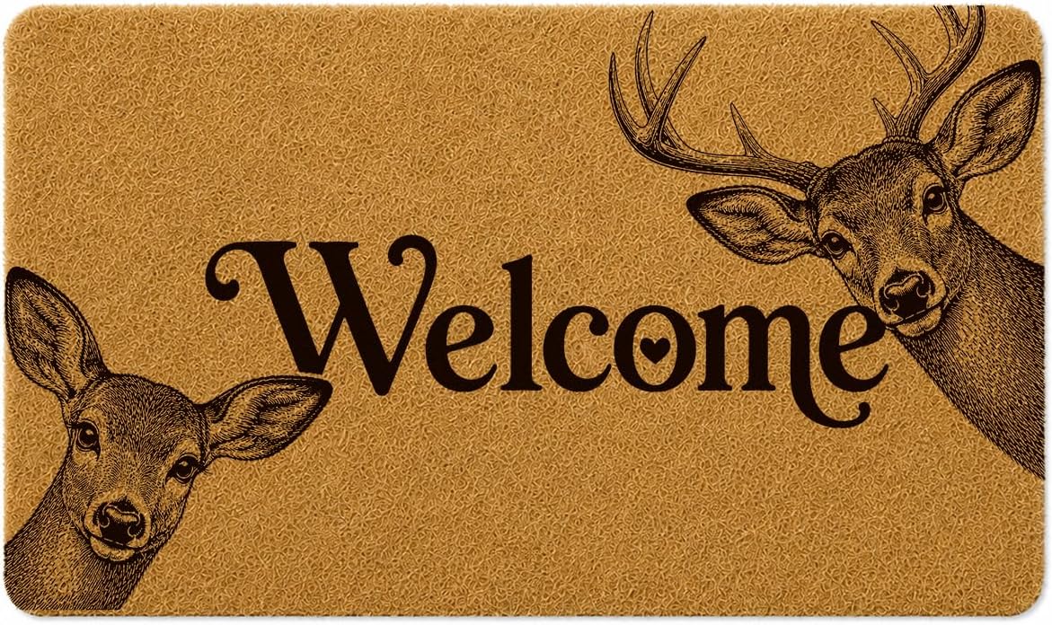 Woodland Deer Welcome Doormat