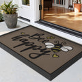 Bee Happy Rubber Non‑Slip Welcome Doormat