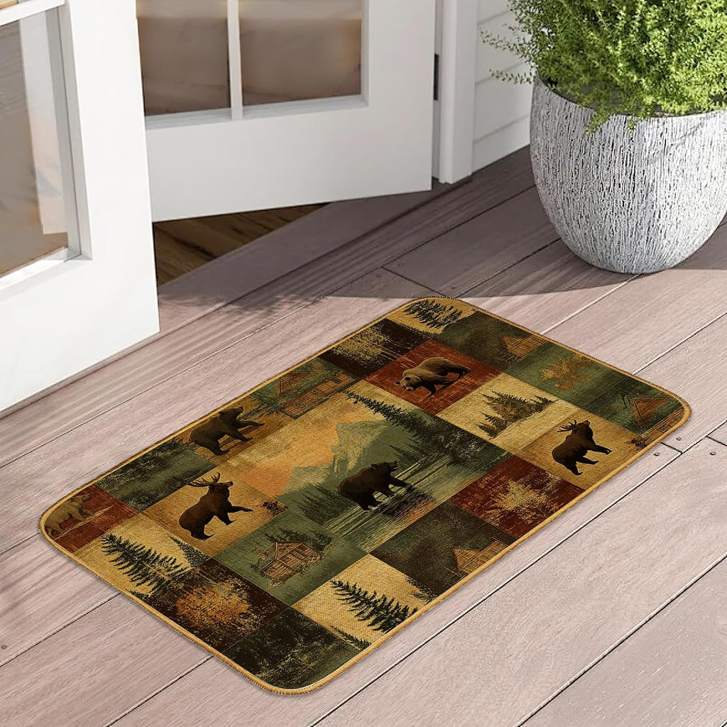 Wildlife Cabin Non‑Slip Entry Doormat