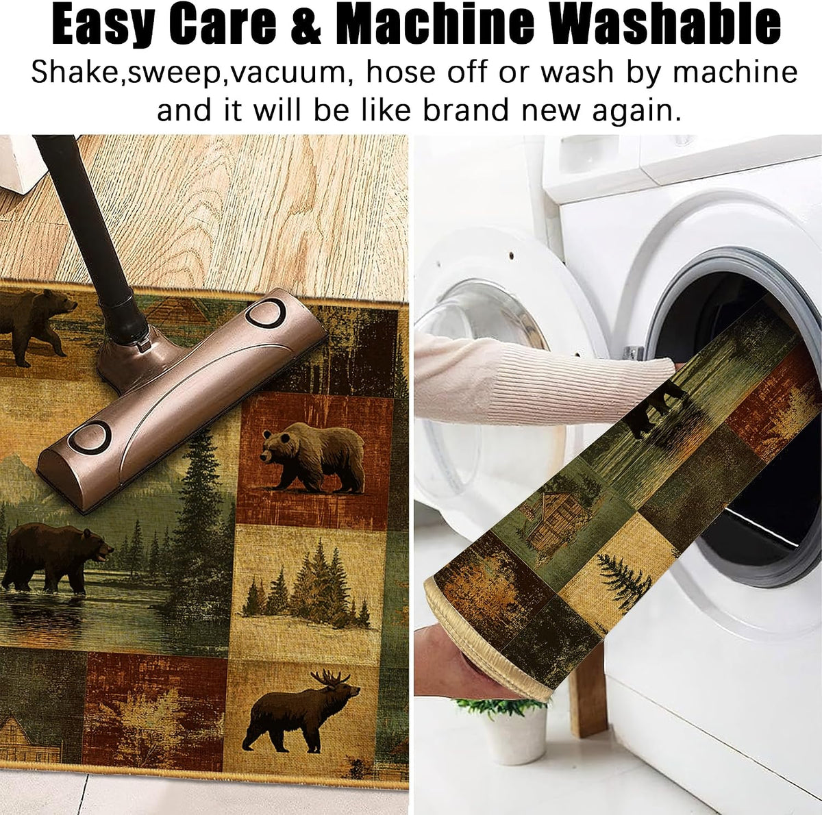 Wildlife Cabin Non‑Slip Entry Doormat