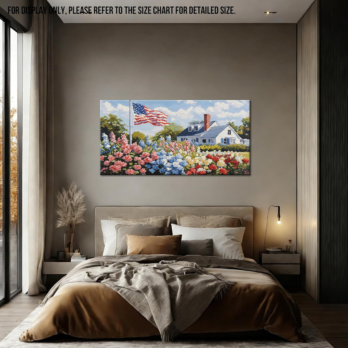 Americana Garden American Flag Canvas Wall Art
