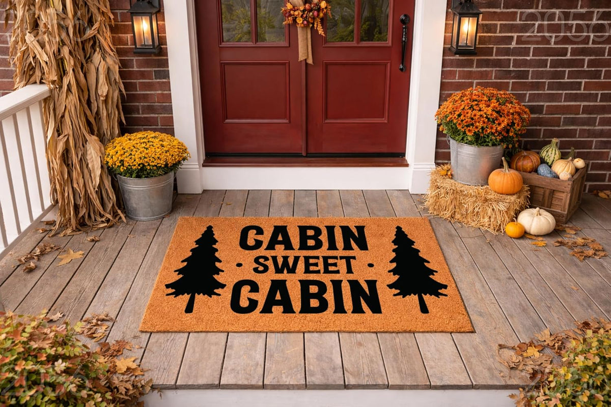 Rustic Forest Welcome Doormat