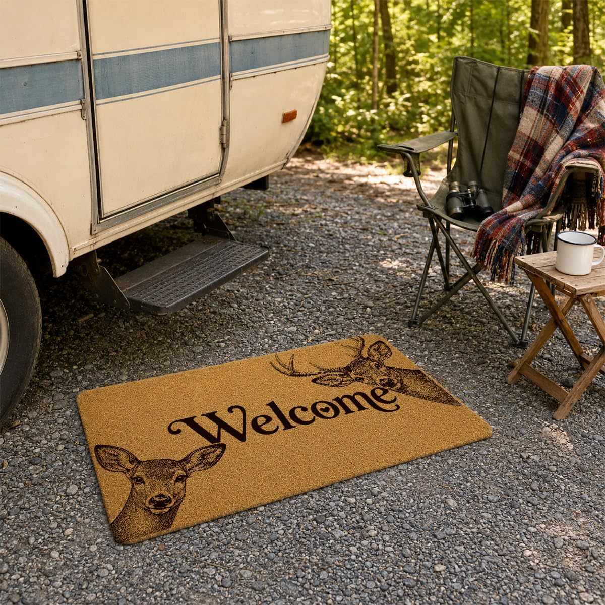 Woodland Deer Welcome Doormat