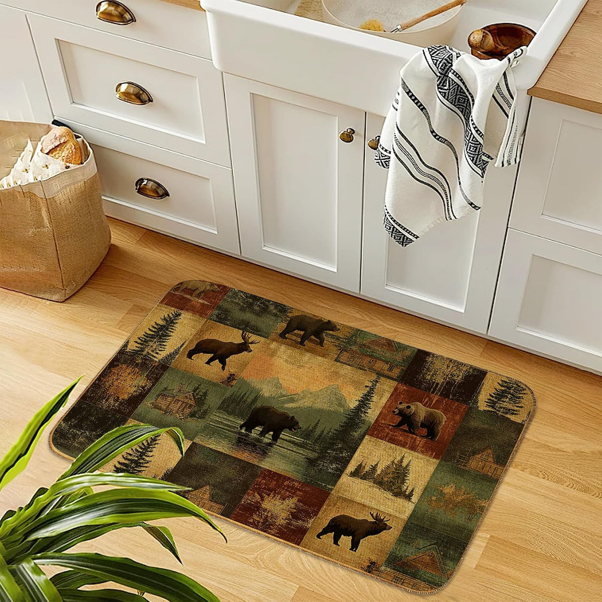 Wildlife Cabin Non‑Slip Entry Doormat