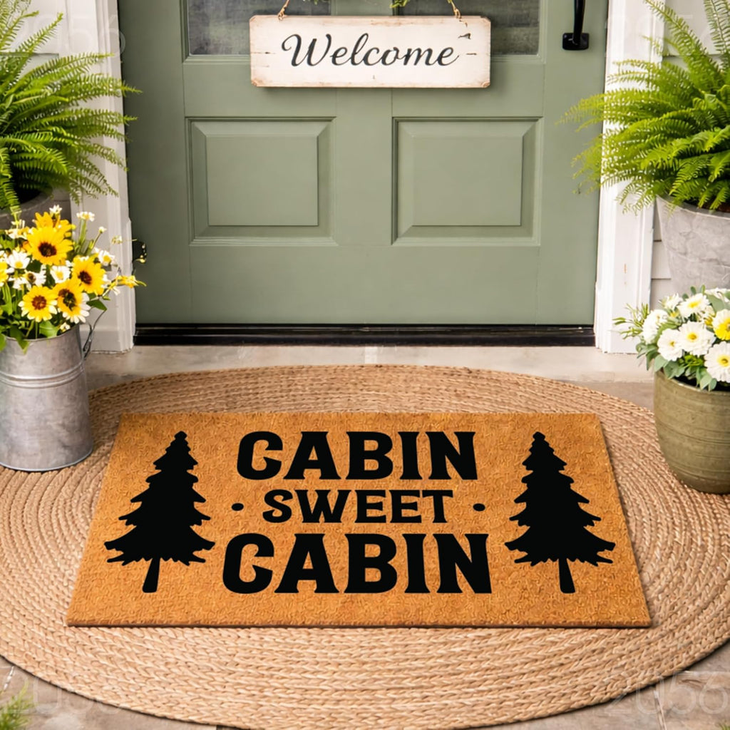 Rustic Forest Welcome Doormat