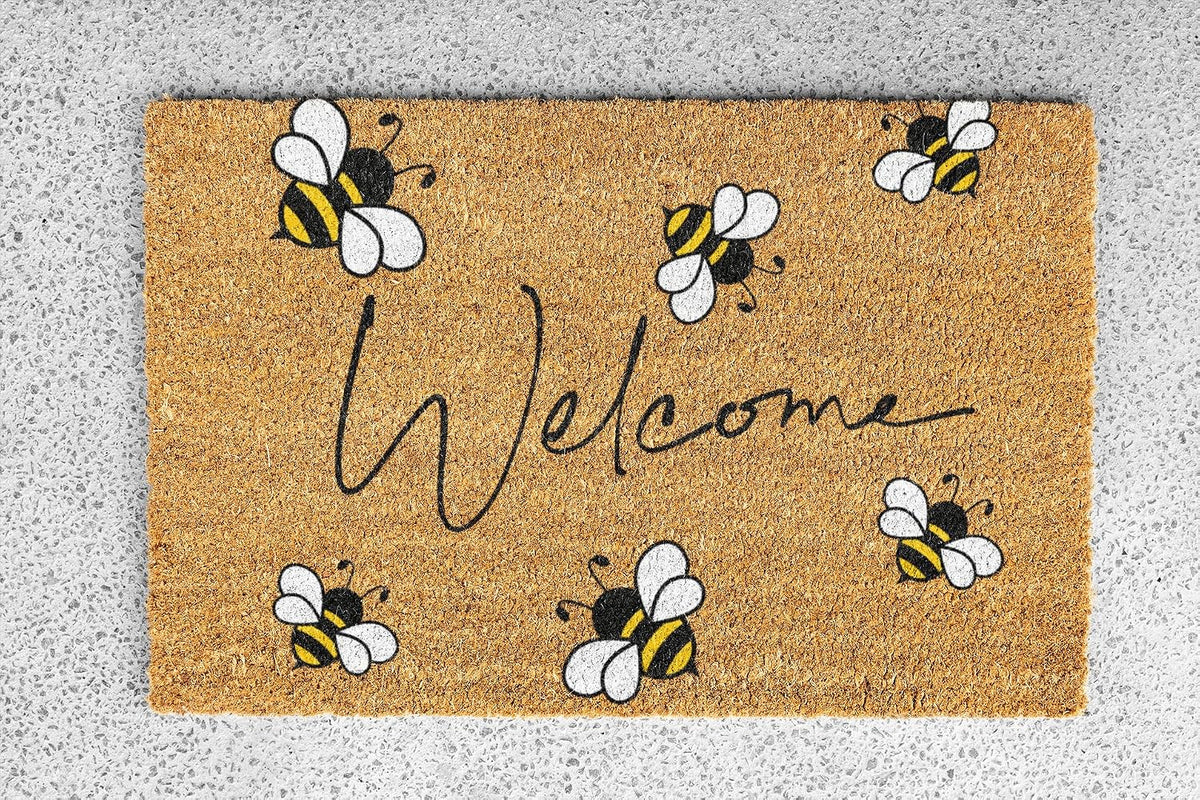 Colorful Bee Non‑Slip Welcome Doormat