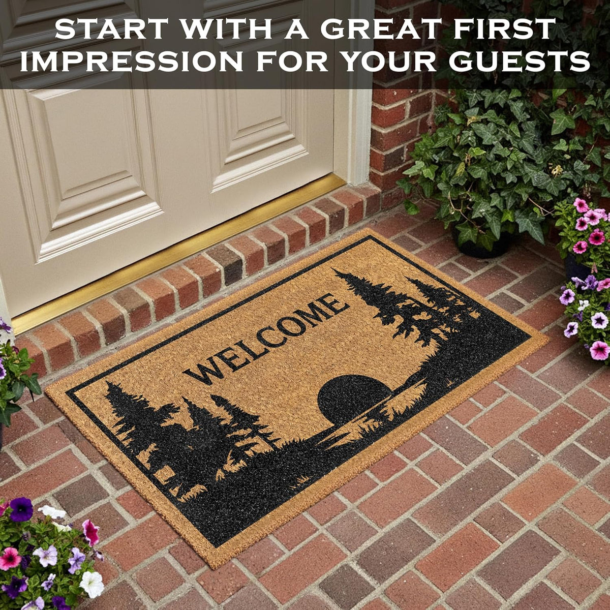 Coir Farmhouse Welcome Doormat