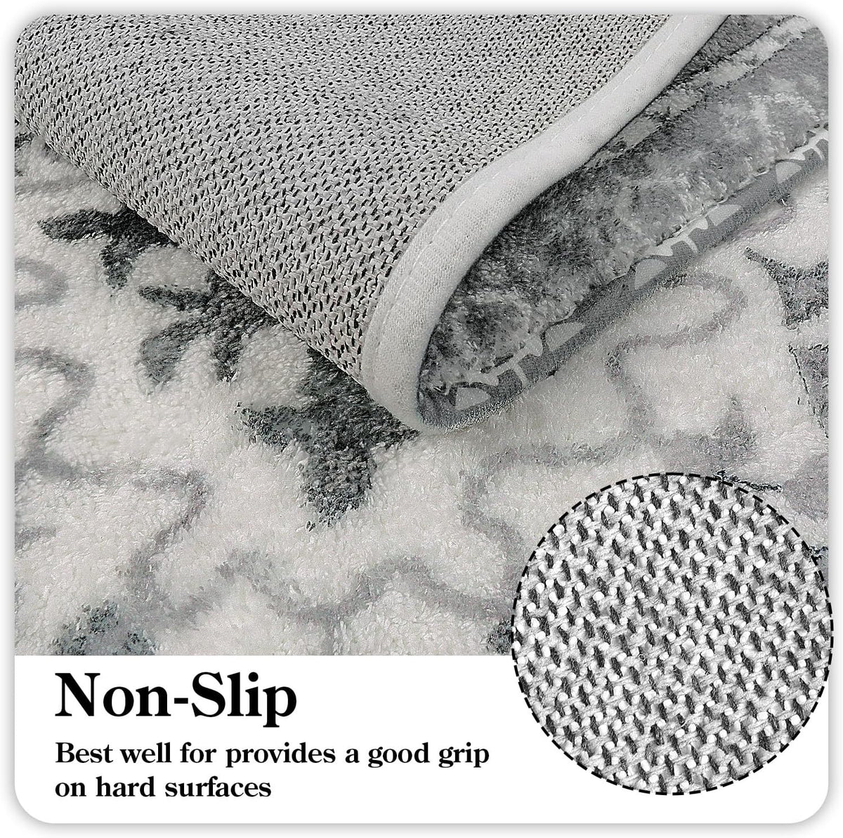 Boho Vintage Washable Non‑Slip Bath Rug