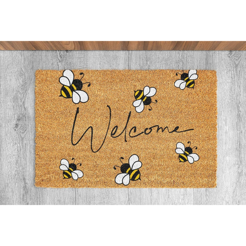 Colorful Bee Non‑Slip Welcome Doormat