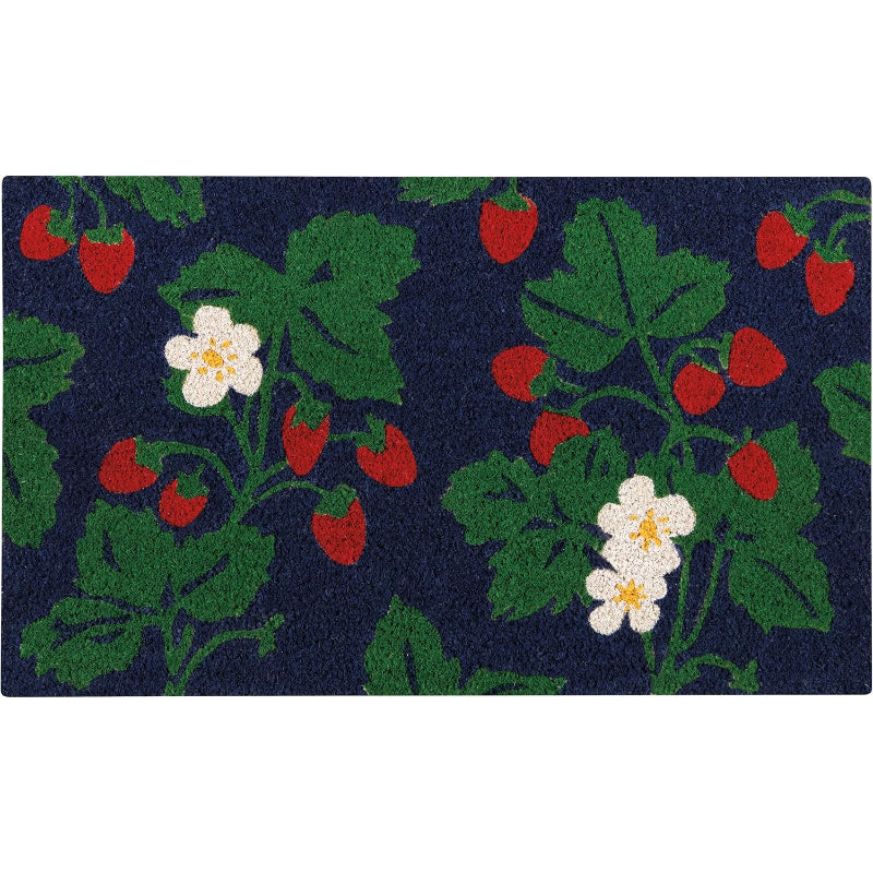 Bee Garden Coir Folk‑Art Doormat