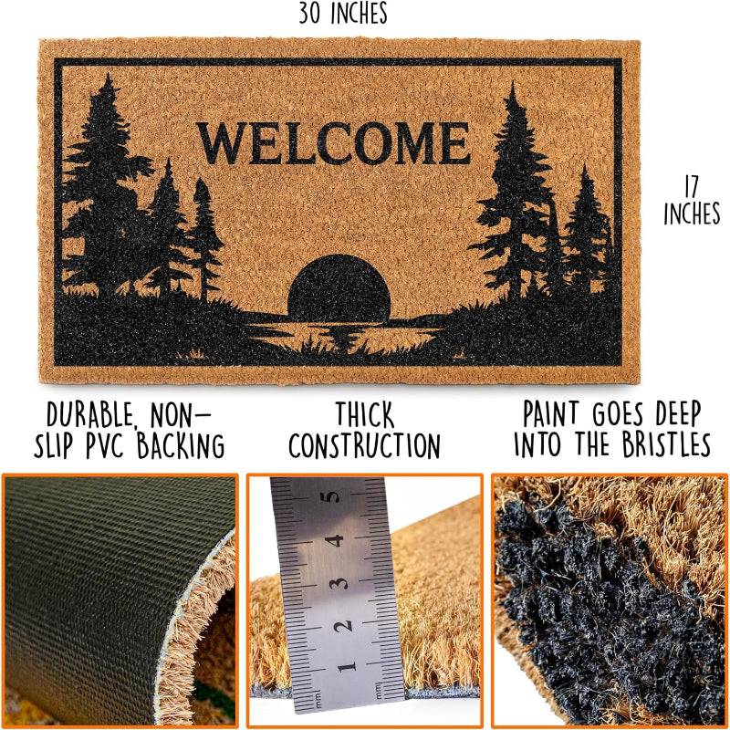 Coir Farmhouse Welcome Doormat
