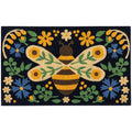 Bee Garden Coir Folk‑Art Doormat
